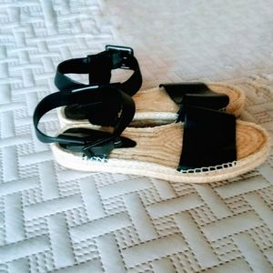Vince | Black E Series Espadrille Sandals Size 11